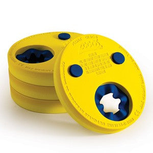 Zoggs Float discs/armbands pack of four, yellow.